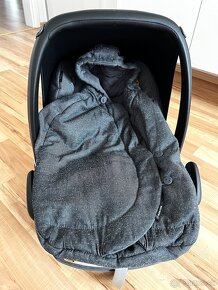 Vajíčko Maxi Cosi+isofix základňa+originál zimný fusam - 5