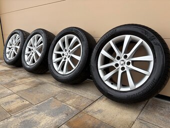 ALU DISKY SKODA 5X112 R18 + LETNE PNEU 235/55 R18 - 5