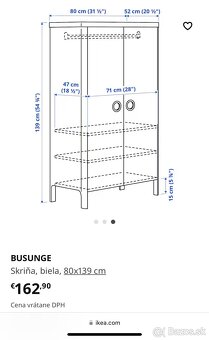 Skrina a komoda z ikea seria busunge - 5