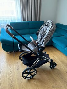 Predám kočíkový set Cybex Priam 3v1 - chrome brown 2021 - 5