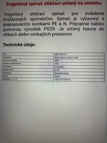 Spínač ťahový ABB nastenny 25 A - 5