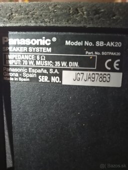 Predám hifi systém Panasonic SA-AK18 - 5