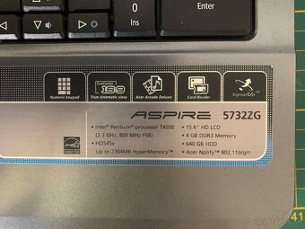 ACER ASPIRE 5732ZG Windows 10 Home 64 bit - 5