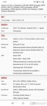 LG G6.  Dual sim.  4gb/32gb+micro SDHC.  Šedá metalíza - 5