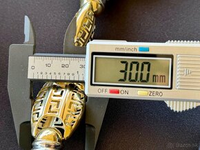 124g 14k Versace vzor zlatá retiazka - 5