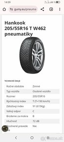 Kúpim 205/55 R16 zimné pneumatiky - 5