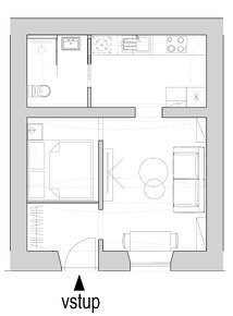 HISTORICKÉ CENTRUM MESTA - ORLIA PRIESTOR 33 M2, VHODNÝ NA R - 5