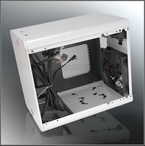 SFF ITX PC Skrinka Raijintek Metis white - celohliníková - 5