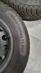 Zimne pneu Conti TS860 185/65 R15 + disky - 5