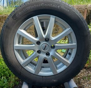 Zimná sada Alutec - 5x112 R16 + Continental 215/60 r16 - 5