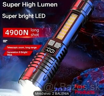 Výkonná LED Baterka 800mAh - 5