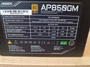 GIGABYTE AORUS P850W 80+ GOLD Modular - 5