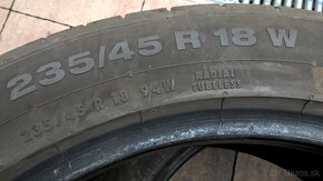 LETNÁ kusovka 235/45 R18 94W CONTINENTAL cca 6 mm 29,99 € - 5