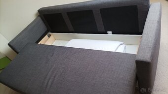 Predám rozkladaciu sedačku s úložným priestorom IKEA - 5