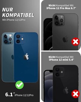 NOVÉ prémiové kožené púzdro pre iPhone 12 / 12 Pro - 5