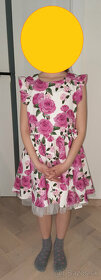 Ružičkové šaty s točivou sukňou - 5