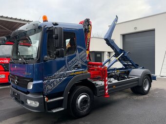 MERCEDES-BENZ ATEGO 1224 HÁKOVÝ NOSIČ KONT. HYDRAULICKÁ RUKA - 5