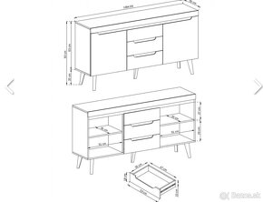 Obývačka- komoda a vitrina - 5