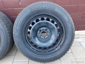 Predám Zimné plechové disky 215/60 R16 BRIDGESTONE - 5