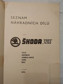 Zoznam náhradných dielov Škoda 1203 - 5