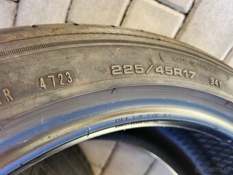 225/45 r17 letne pneumatiky Goodyear 4 kusy - 5