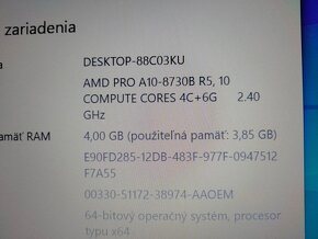 rozpredám plnefunkčný notebook Hp elitebook 745 g4 - 5