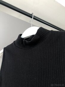 H&M čierne basic šaty so stojačikom XS/34/6 - 5