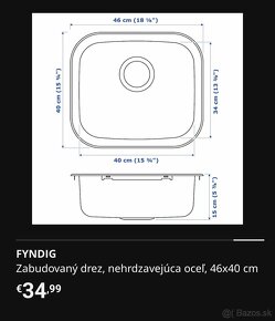 Kuchynský drez Ikea - 5