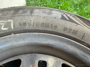 185/60 R 14 5x100 sada pneumatík+disky - 5