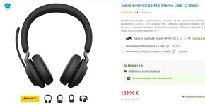 Predam - Jabra Evolve2 65 - uplne nove, nepouzite - 5