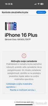 Predám Apple IPhone 16 Plus 128GB Black Iba Skontrolovaný - 5