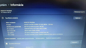 HP 840G3,I5,16GB,256GB SSD,500GB HDD, prislusenstvo, Zaruka - 5