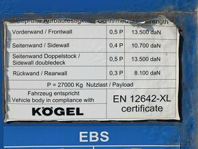 Kögel S24-1, LOW DECK, NÁPRAVY SAF, TŘÍSTRANNÁ SHRNOVACÍ PLA - 5