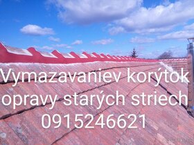 Vymazávanie korýtok oprava komínov 0915 246 621 - 5