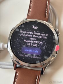 Huawei watch GT 5 46mm, strieborno-hnedé, koža - 5