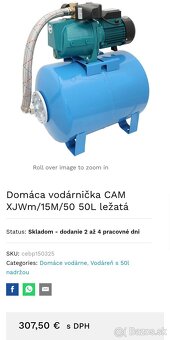 Domáca vodárnička Belumi  CAM XJWm/15M/50 50L ležatá - 5