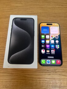 Predám iPhone 15 PRO 128GB, TOP stav, ZARUKA SK, VOLNY - 5