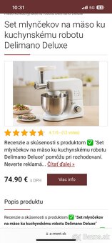 Delimano- Sencor mlynček na mäso- kuchynský robot deluxe - 5