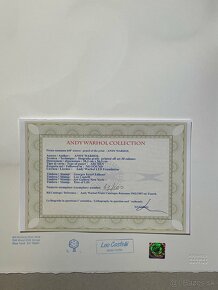 Andy Warhol "Mickey" Limitovaná edícia_Číslované_Certifikát - 5