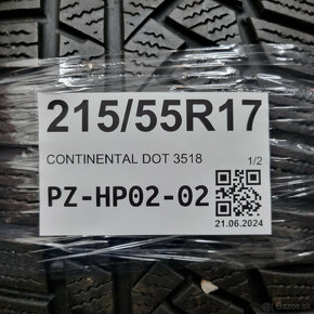 215/55 R17 CONTINENTAL DOT3518 zimné pneumatiky - 5