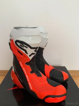 Alpinestars Supertech R21 Black/White/Red fluo, veľkosť 44 - 5