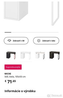 IKEA písací stôl - 5