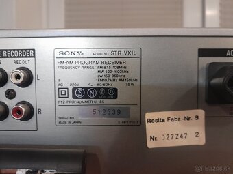 Predám receiver Sony STR-VX1L - 5