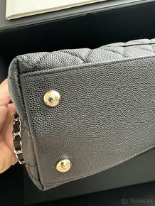 Chanel čierna kožená kabelka 1:1 - 5