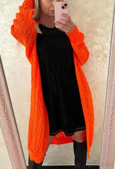 Damsky Cardigan neo orange - 5