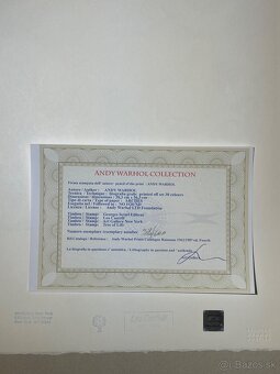 Andy Warhol "Marilyn Monroe" Limitovaná edícia_Certifikát - 5