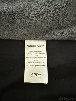 CYBEX Platinum Footmuff Fusak Deep Black - 5