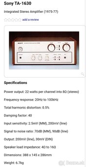 Predám SONY zostavu..zosilovač, deck, tuner - 5