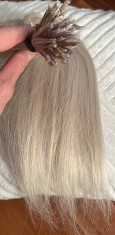 Ruské blond Vlasy na predlzenie 45-48 cm 60 g - 5