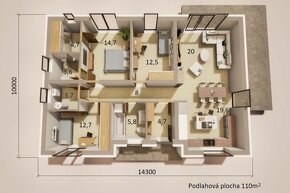 ROZHANOVCE - TEHLOVÝ 4 IZBOVÝ RD 110 M2 S TERASOU, PEKNÁ NOV - 5